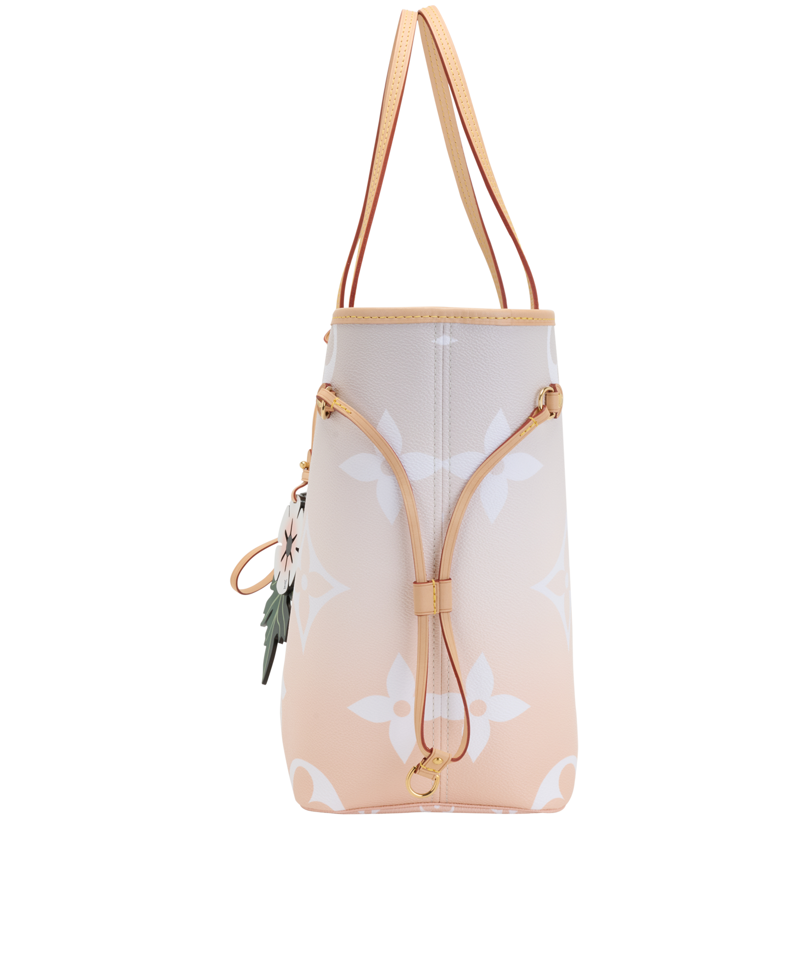 By The Pool Neverfull MM, &pound;1,600, Handbags, Beige/White, Canvas, Bottom view